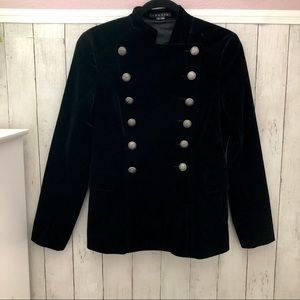 THEORY Eva Black Velvet Blazer